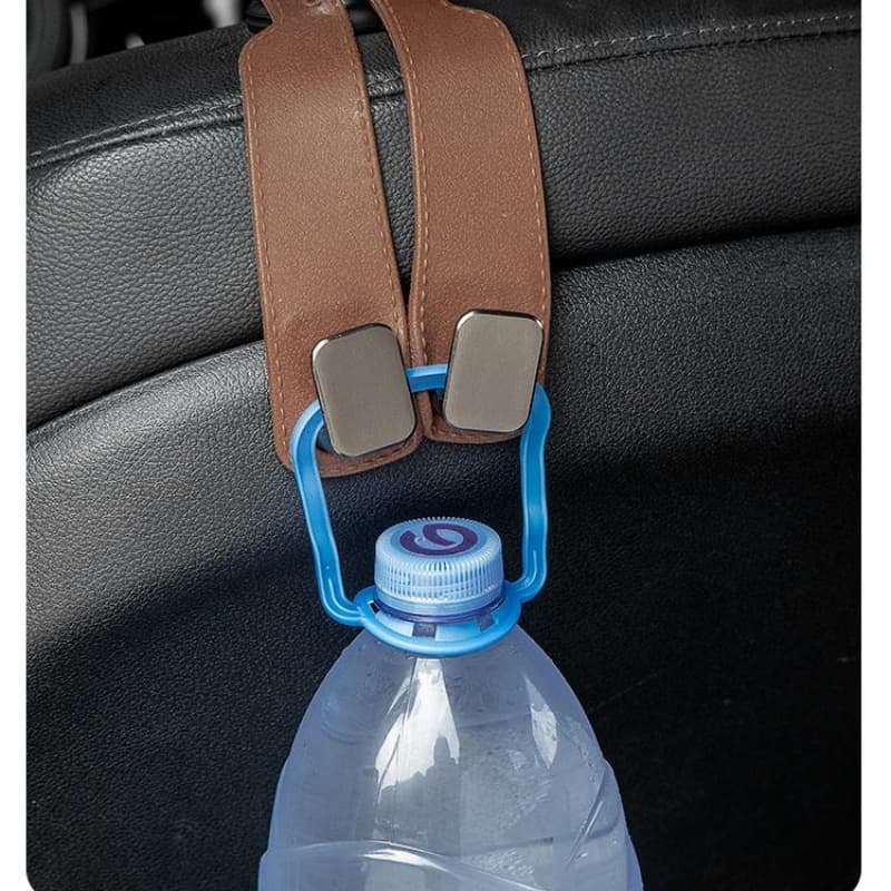 Premium Vegan Leather Car Headrest Hook| Pack of 2