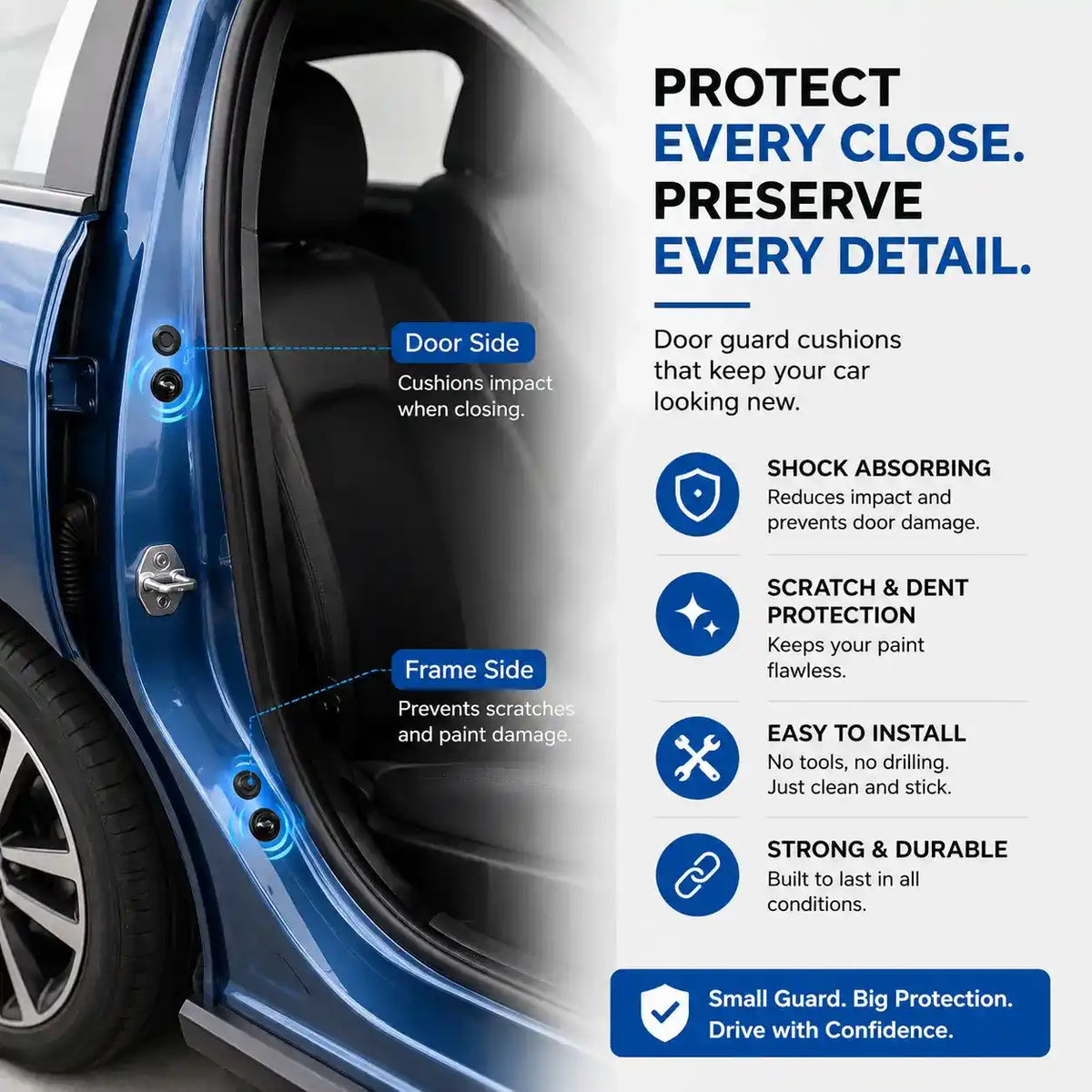 Urbanlives™ Car Door Shock Absorber Pads