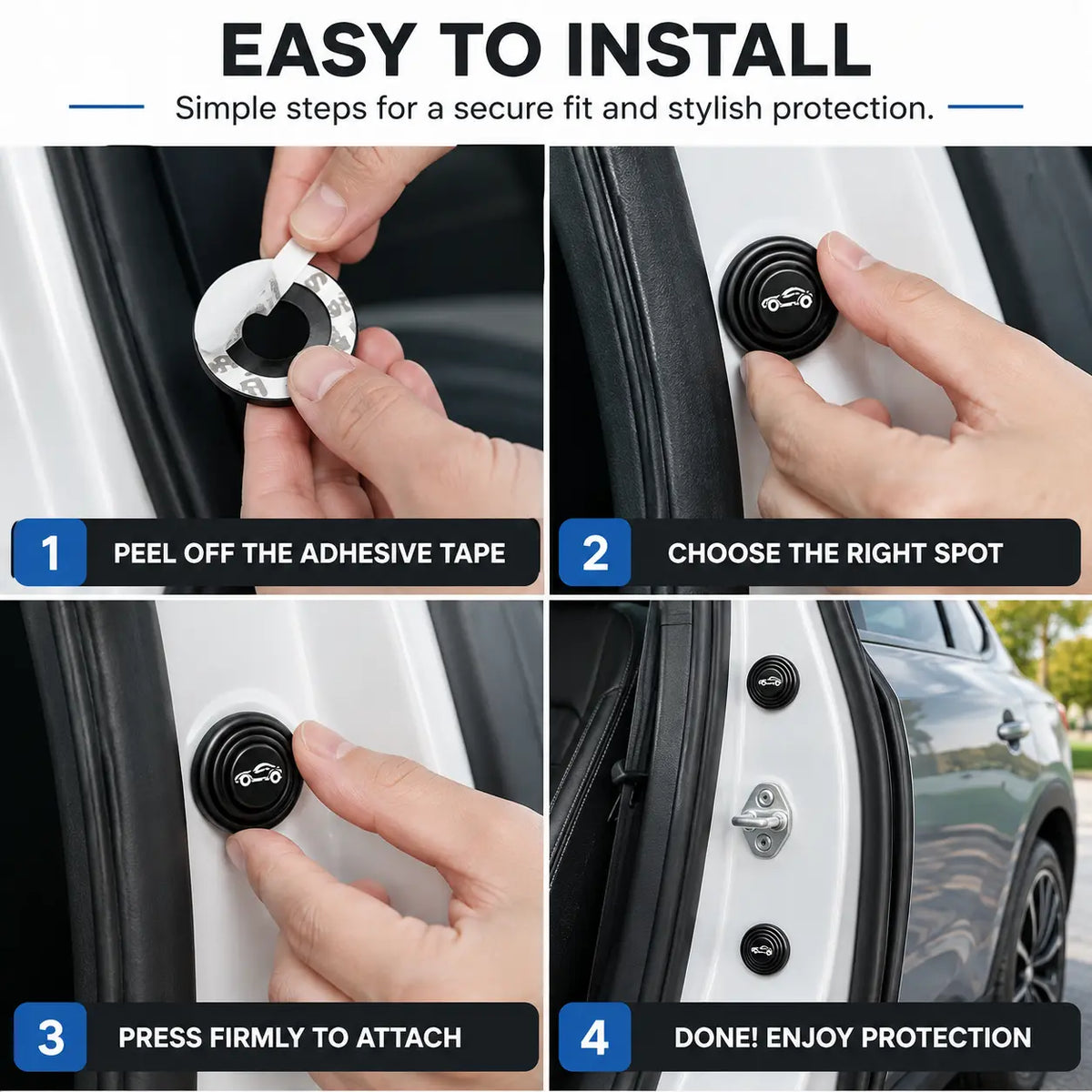 Urbanlives™ Car Door Shock Absorber Pads