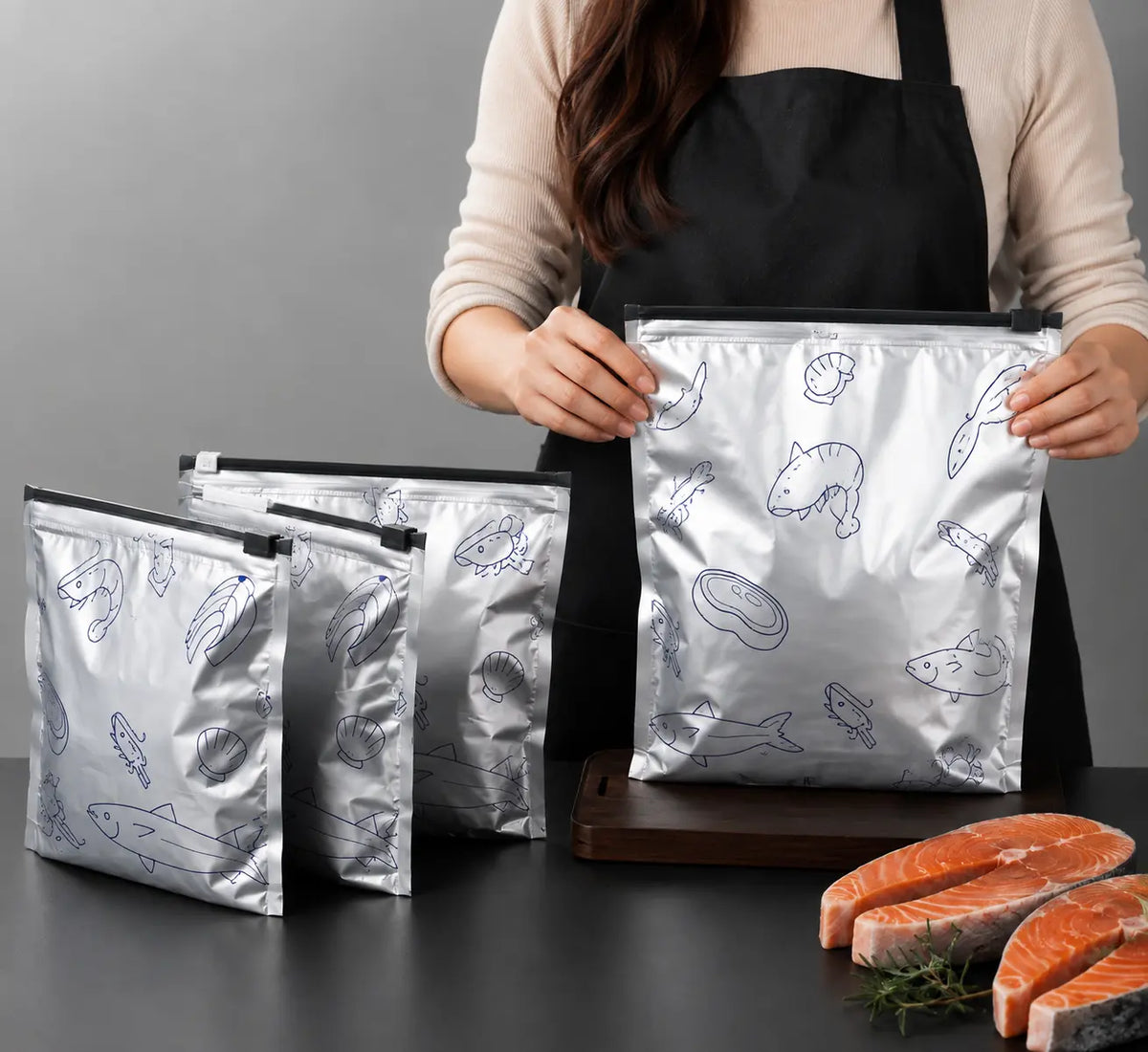 Reusable Aluminum Foil Zip Lock Bags | BPA Free (Pack of 20)