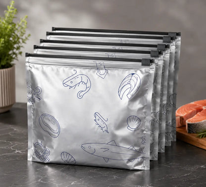 Reusable Aluminum Foil Zip Lock Bags | BPA Free (Pack of 20)