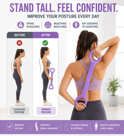Reistance Band for Back with Handles