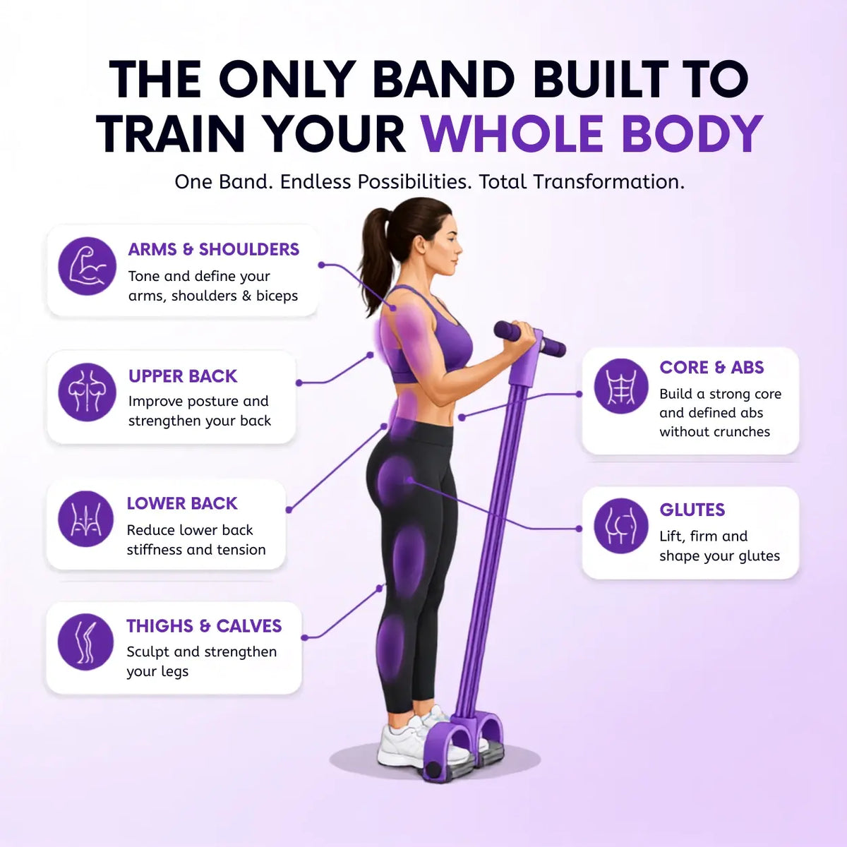 Urbanlives™ Yoga Pedal Puller Band