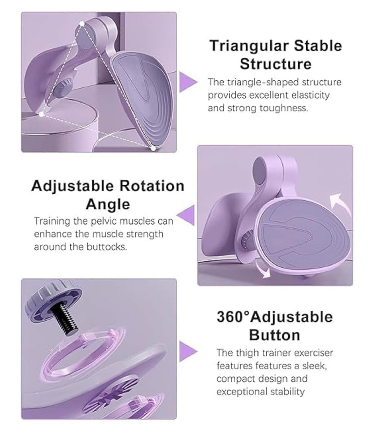 Thigh Master Hip Trainer with Adjustable Resistance Spring